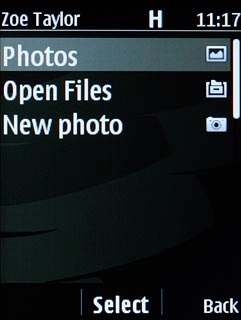 To assign an existing picture:Scroll to Photos and press the Navigation key.