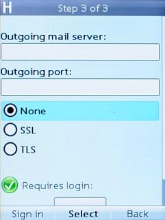 Scroll to None and press the Navigation key.