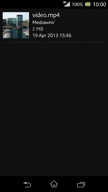 Press the required video clip.