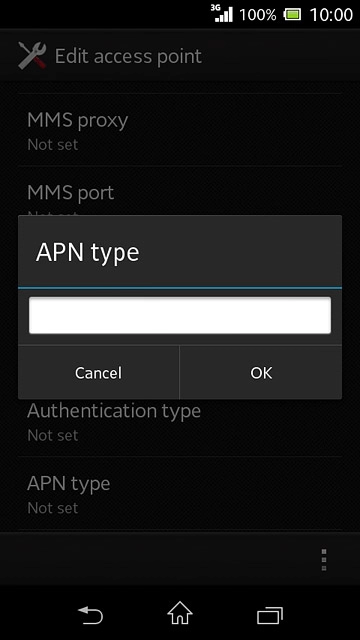 Key in mms and press OK.