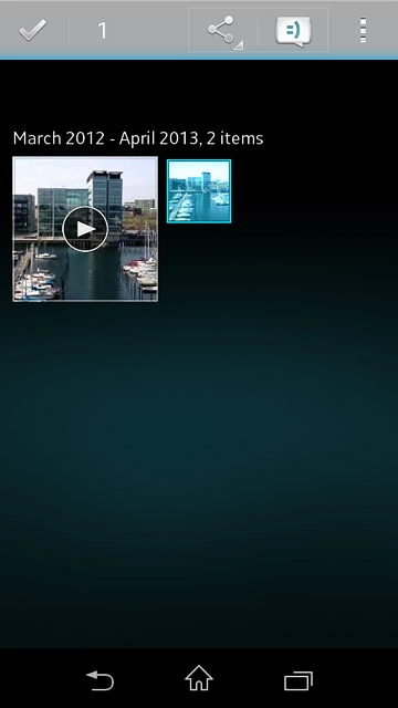 Press the share icon.