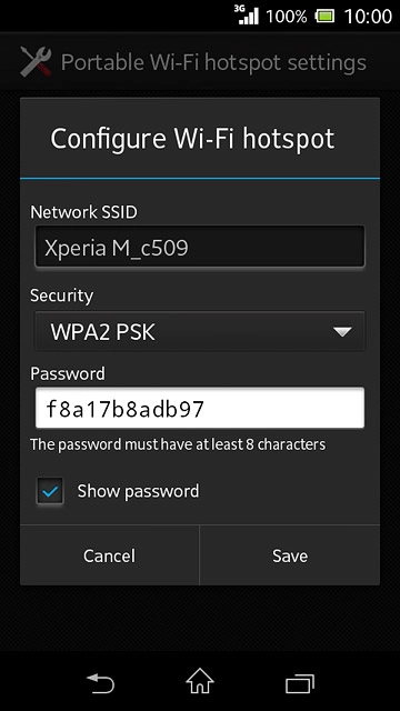 Press the field below 