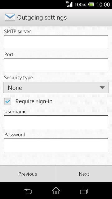 If you turn on SMTP authentication:Press the field below 