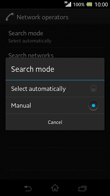 Press Select automatically.