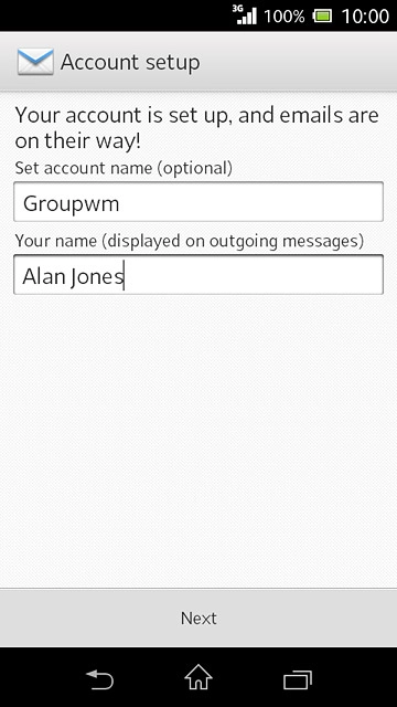 Press Next.Wait while your phone retrieves new email messages.