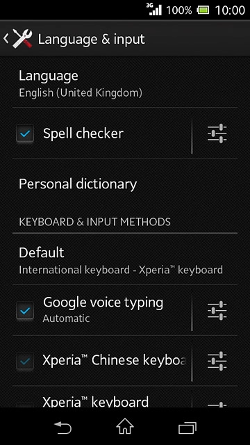 Press the home icon to return to the home screen.