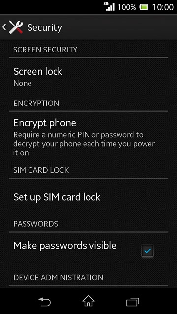 Press the home icon to return to the home screen.