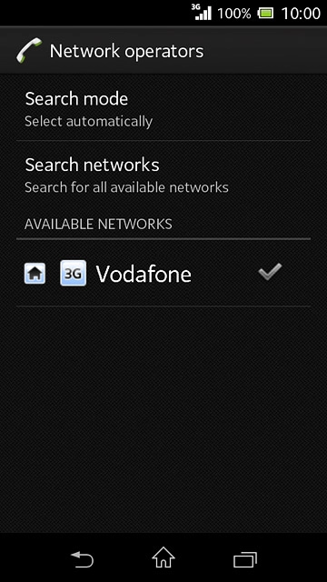 Press the home icon to return to the home screen.