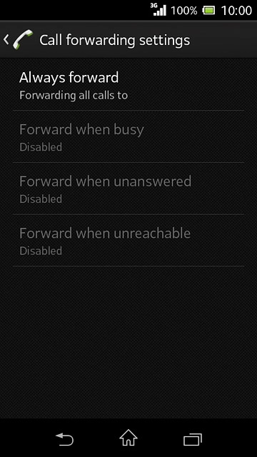 Press the home icon to return to the home screen.