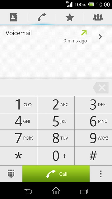 Press the home icon to return to the home screen.