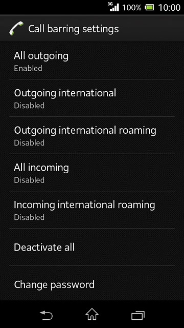 Press the home icon to return to the home screen.