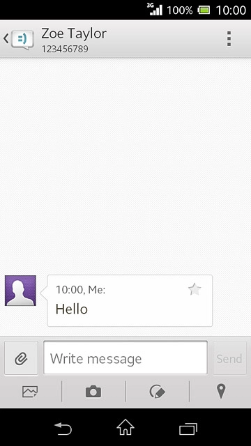 Press the home icon to return to the home screen.