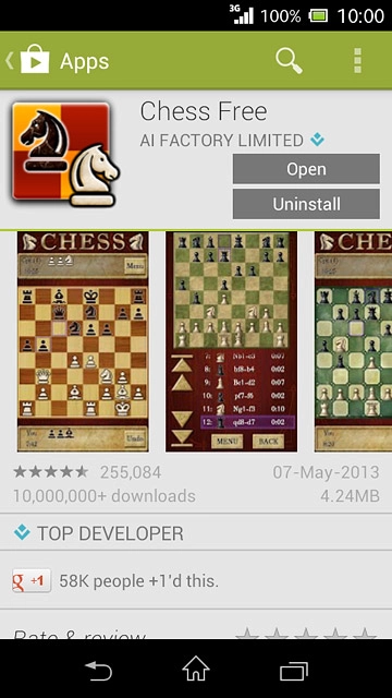 Follow the instructions on the display to install the app.Press the home icon to return to the home screen.