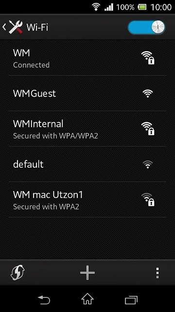 Press the home icon to return to the home screen.