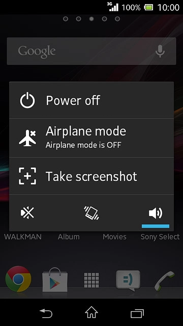To turn on silent mode:Press the silent mode icon.
