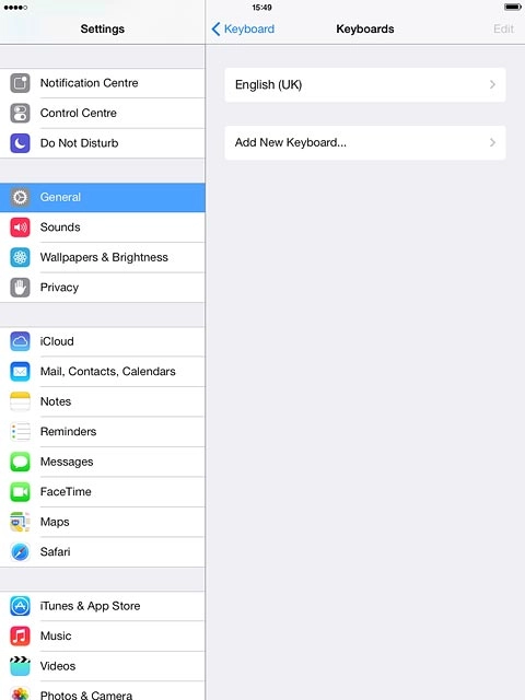 Press Add New Keyboard....