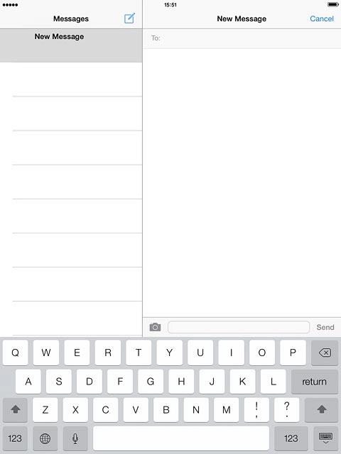 Press the letters to key in the required word.A number of words based on the letters you've keyed in are displayed.