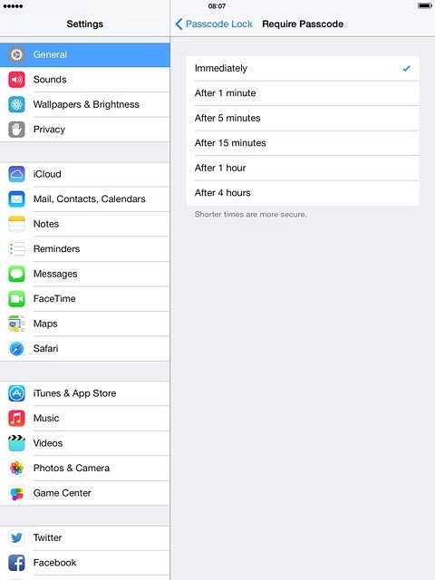 Press Immediately or the required interval.