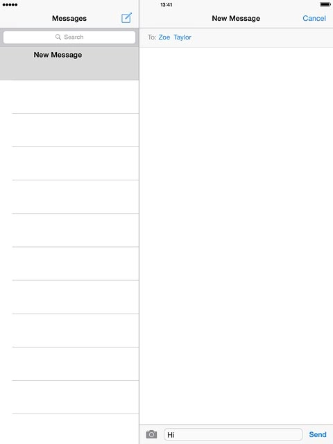 Press the camera icon.