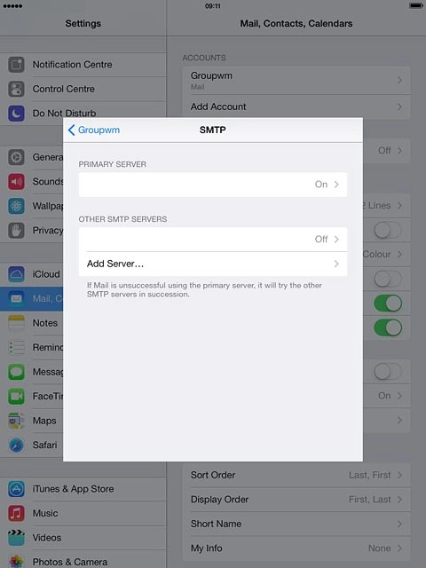 Press the field below 