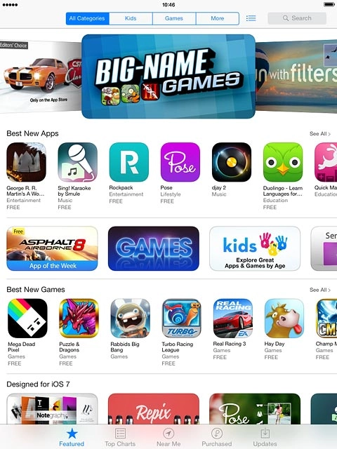 To search by category:Press Featured.