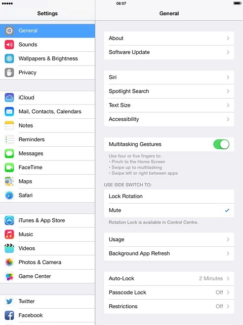 Press Software Update.If a new software version is available, it's displayed.Follow the instructions on the display to update your tablet's software.