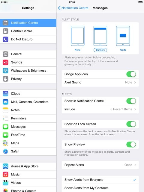 To change display format:Press the required format below 