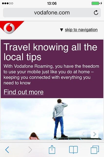 Press the address bar.