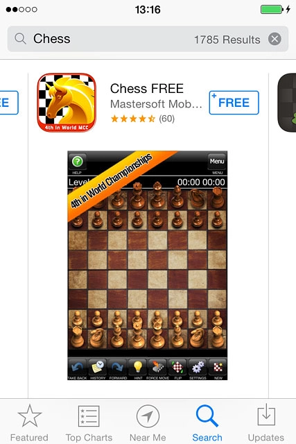 Press the required app.