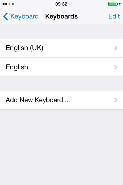 Press the required language.