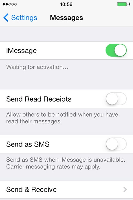 Press Send & Receive.