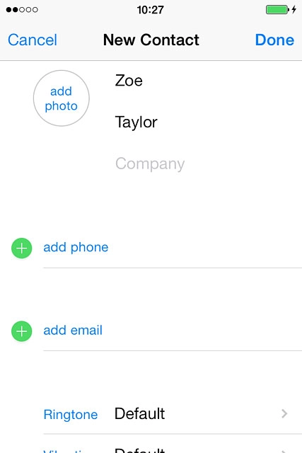 Press add phone and key in the required phone number.