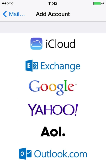 Press the required provider or Other.