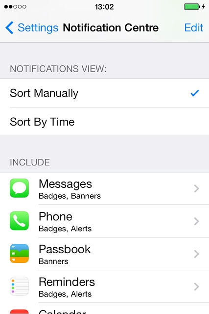 Press Settings to save the settings.