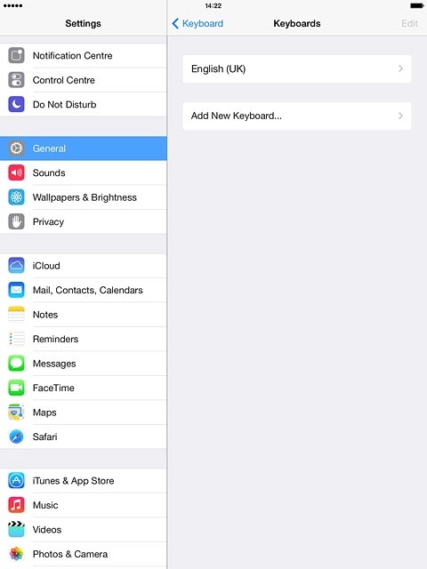 Press the required language.