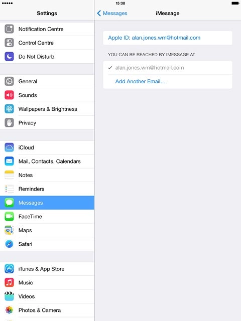 Press Add Another Email....
