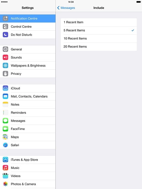 Press the field in the top left corner of the menu.Depending on the menu item selected, more settings may be available. Follow the instructions on the display to select the required settings.