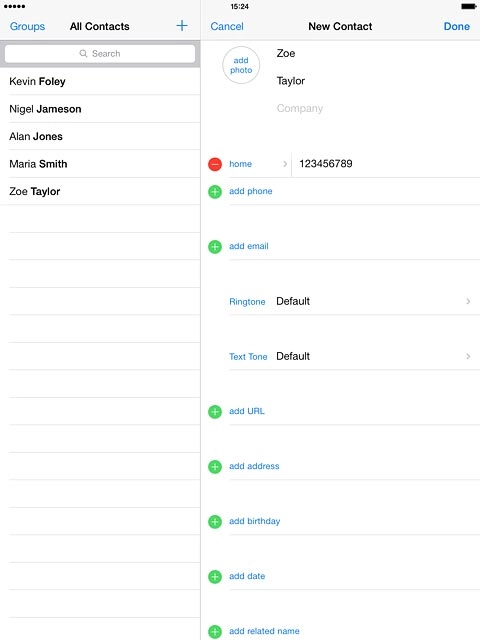 Press add email and key in the required email address.
