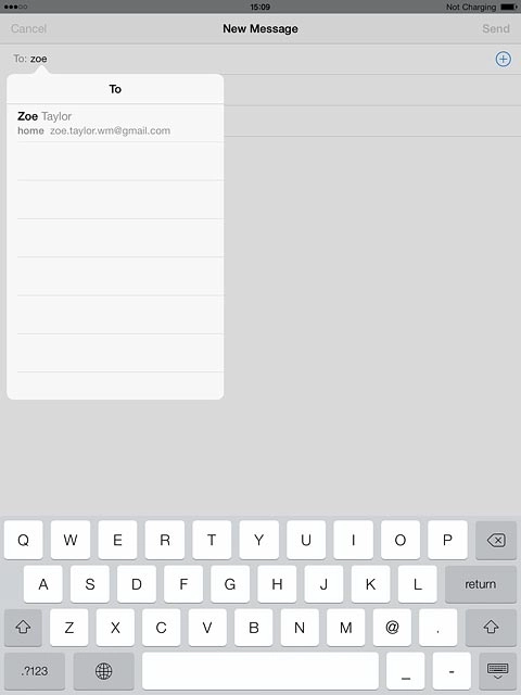 Key in the first letters of the required contact.Matching contacts are displayed.Press the required contact.Repeat the procedure to add more recipients.