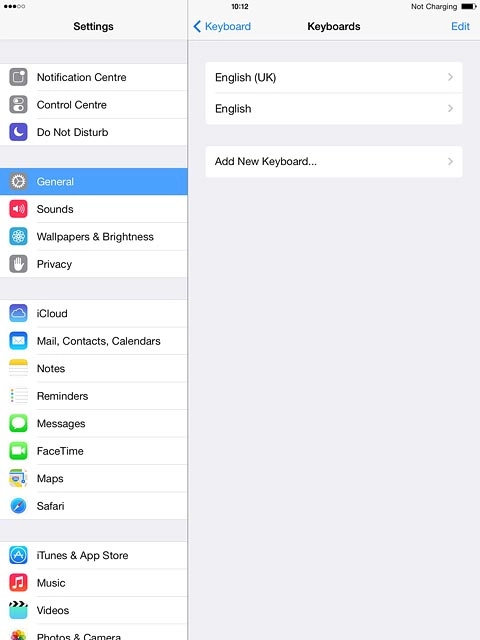 Press the required language.