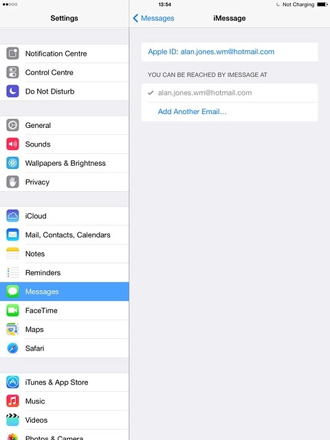 Press Add Another Email....