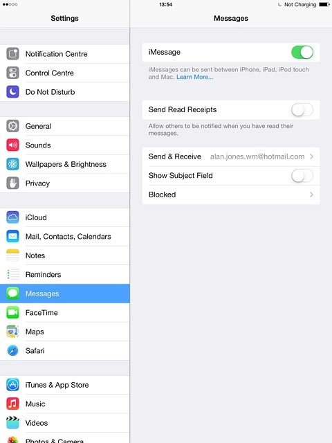If you're asked to log on, log on with your Apple ID.Press the indicator next to 