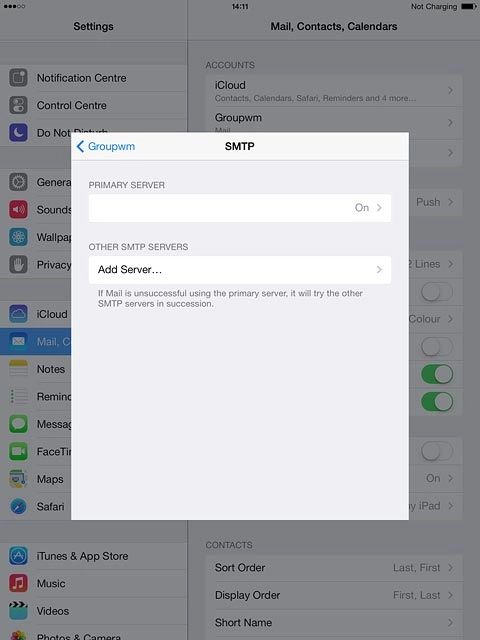 Press the field below 