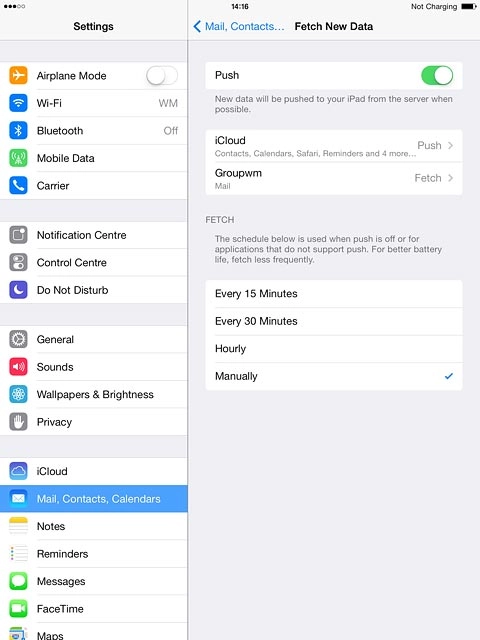 Press the indicator nexto to 