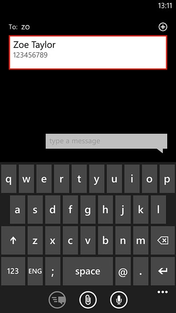 Key in the first letters of the required contact.Matching contacts are displayed.Press the required contact.