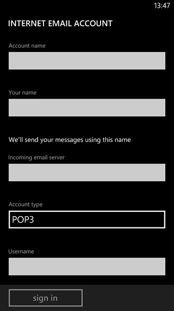 Press the field below 