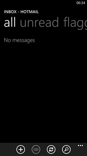 Press the new email message icon.