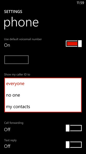 Press everyone, no one or my contacts.
