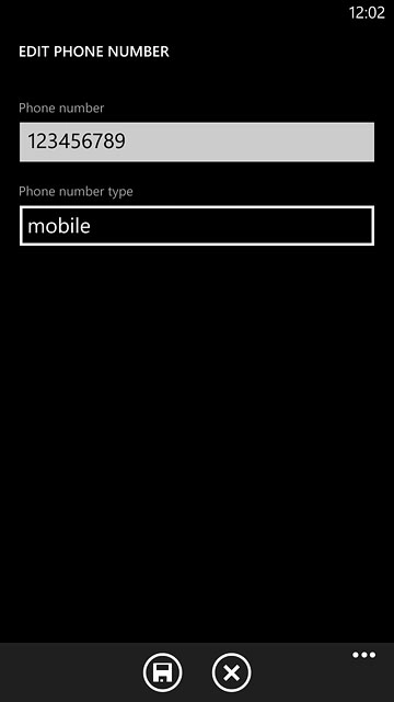 Press the save icon.