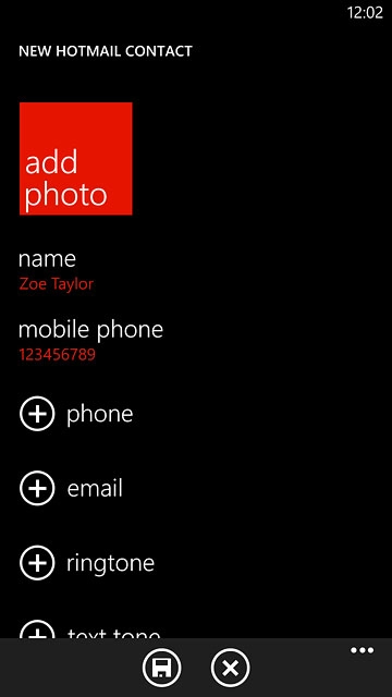 Press email and key in the required email address.